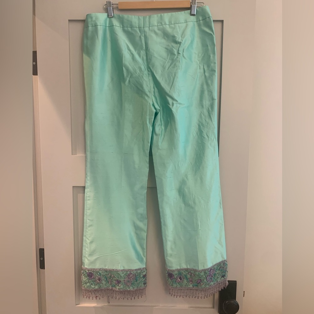 Vintage Escada Beaded Trousers sz 42 - Picture 2 of 12